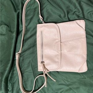Sam & Hadley Cream colored faux leather purse